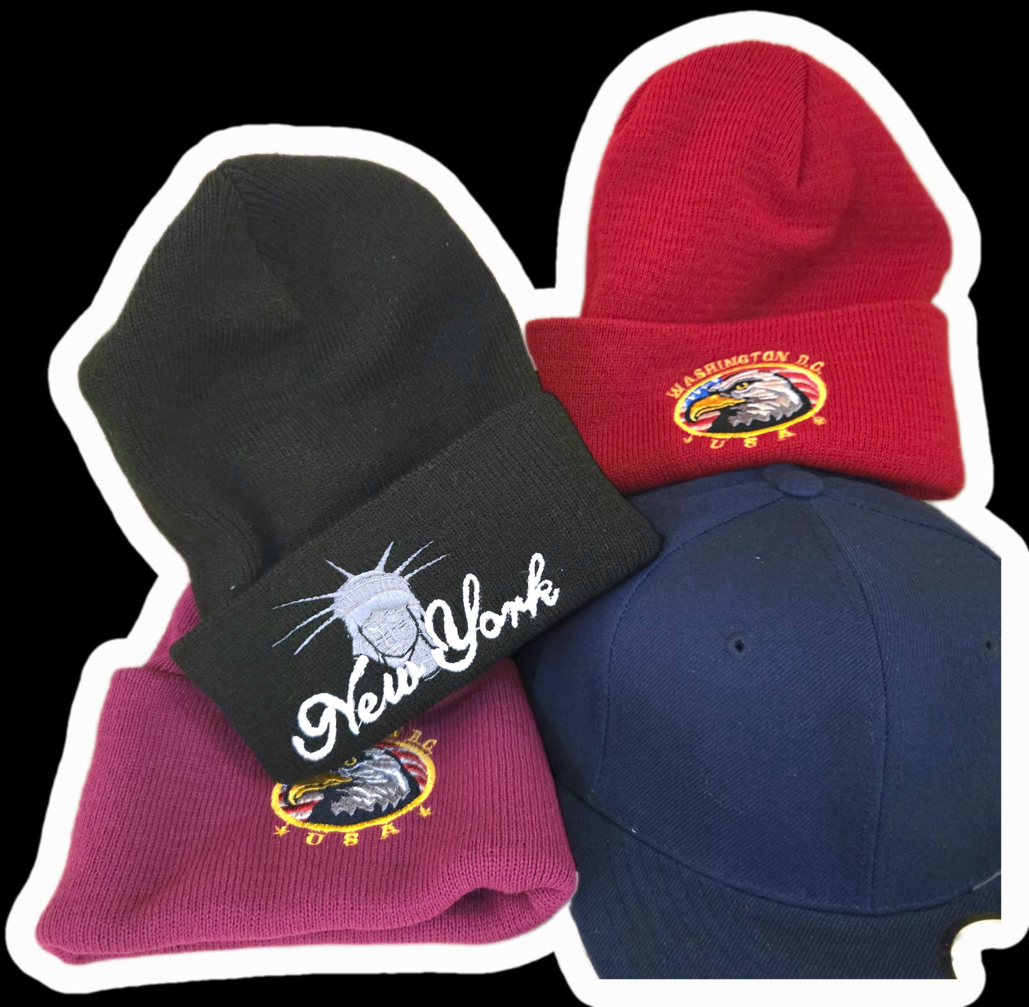 Mixed Collection of Caps and Beanies